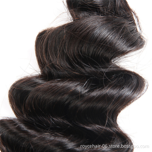 Royce Good Quality 100%  Unprocessed Malaysian Mink Virgin Hair  Body Wave Human Hair Bundles